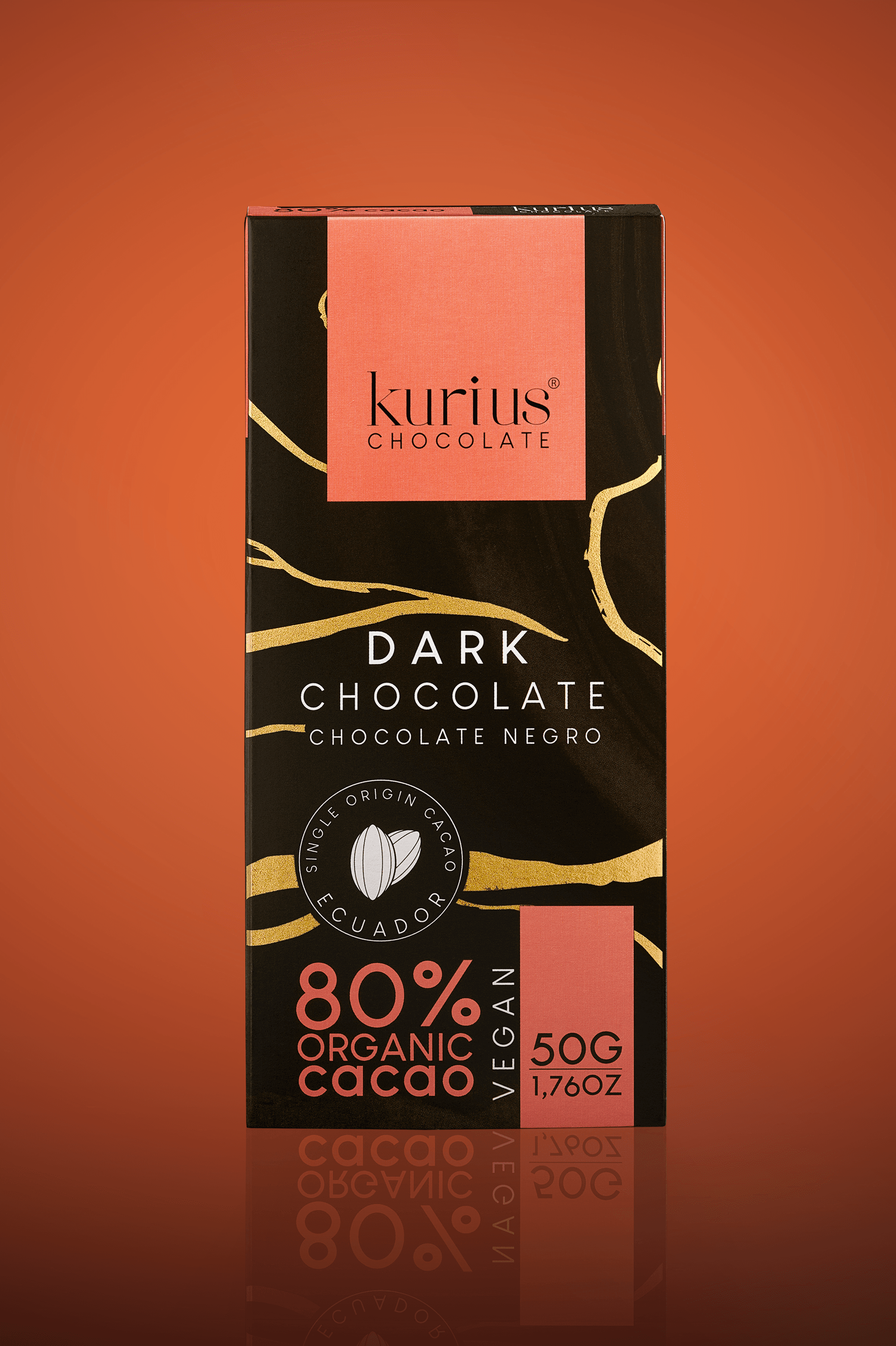 Barra de chocolate negro 80%