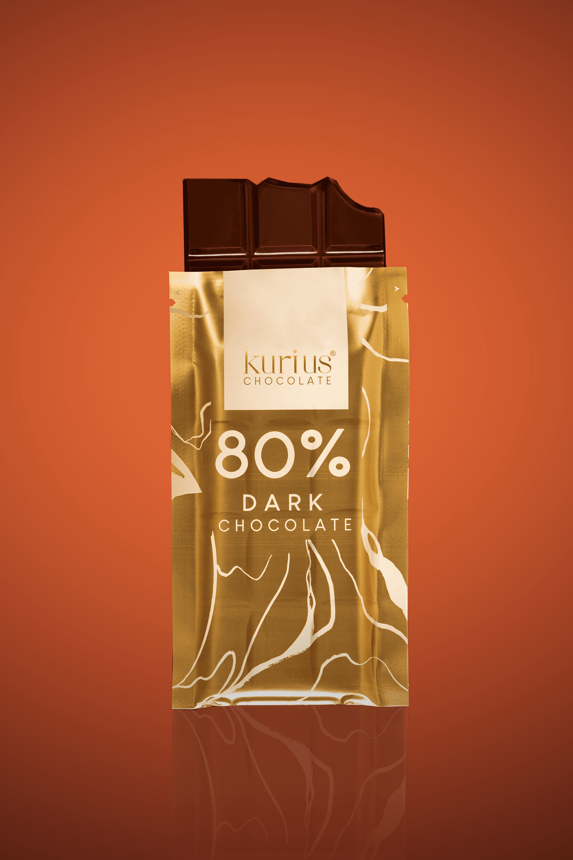 Barra de chocolate negro 80% — inside