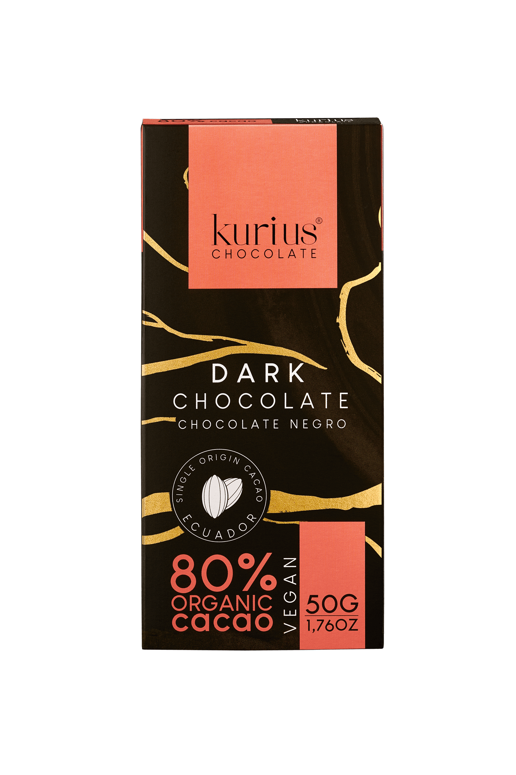 Barra de chocolate negro 80%