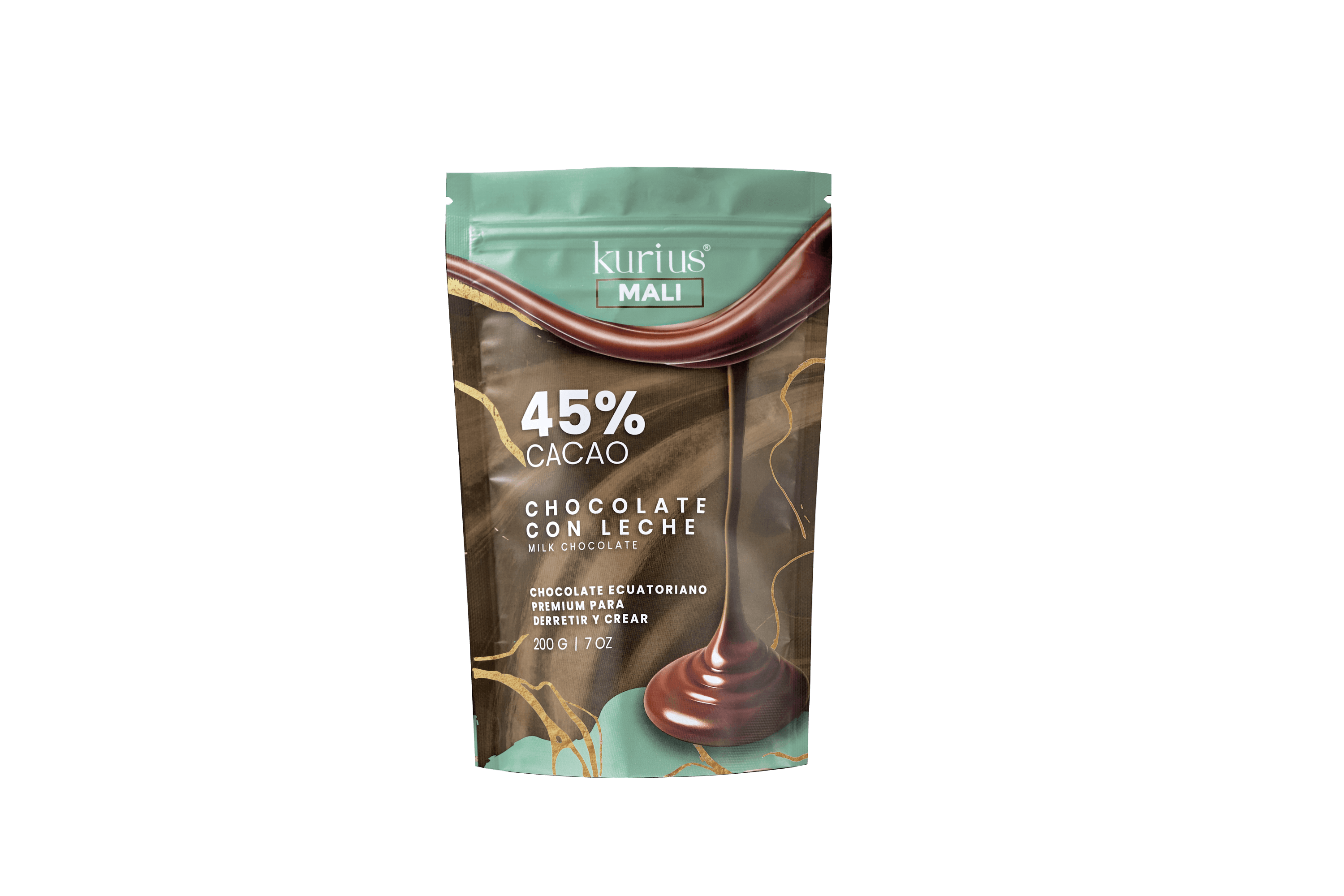Monedas de chocolate Kurius Mali 45% chocoleche