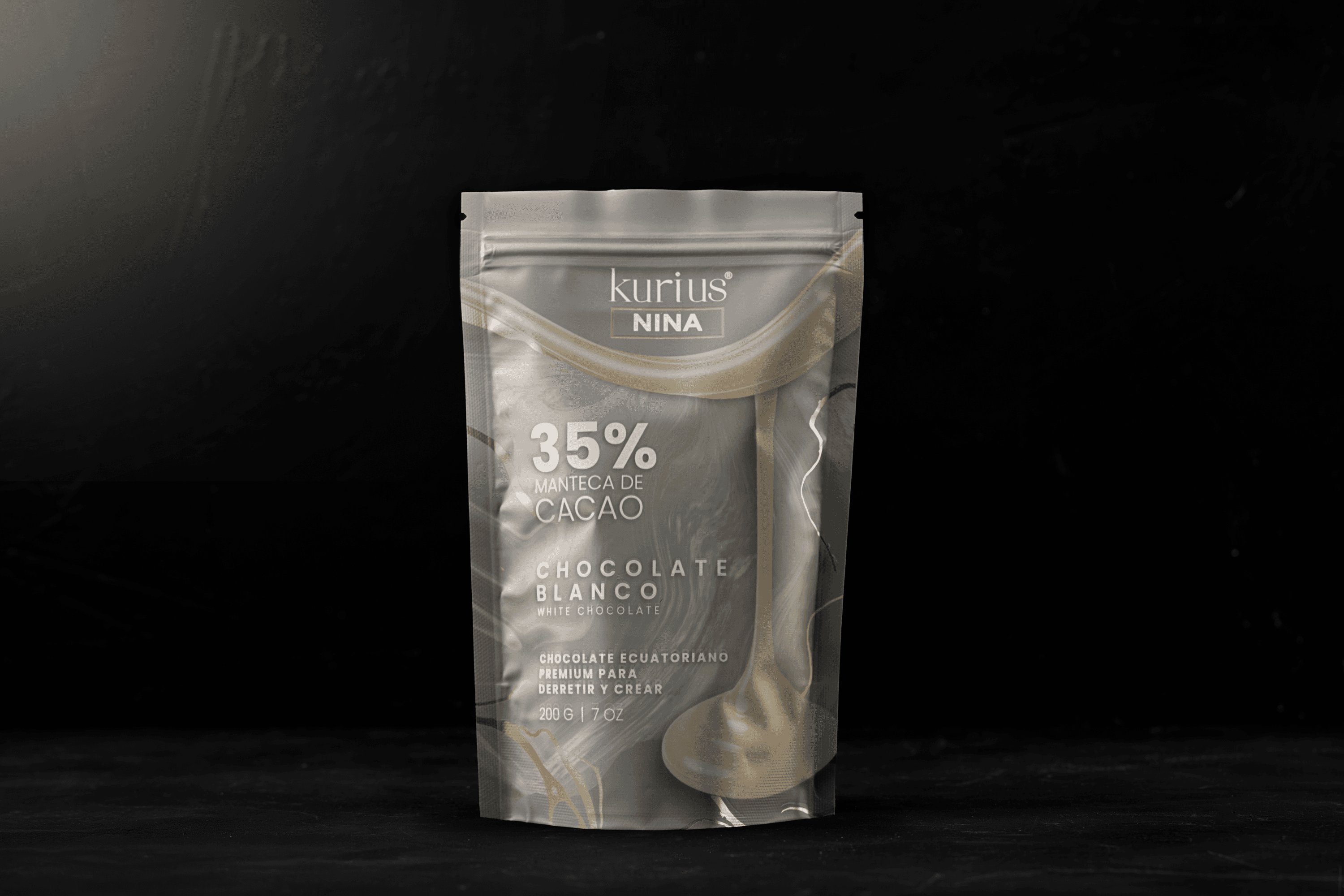 Monedas de chocolate Kurius Nina 35% blanco
