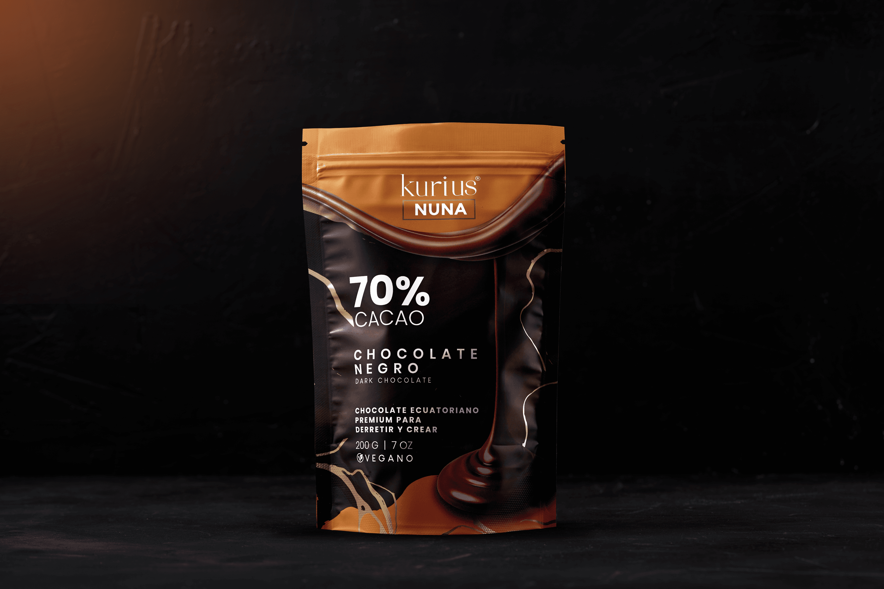 Monedas de chocolate Kurius Nuna 70% cacao